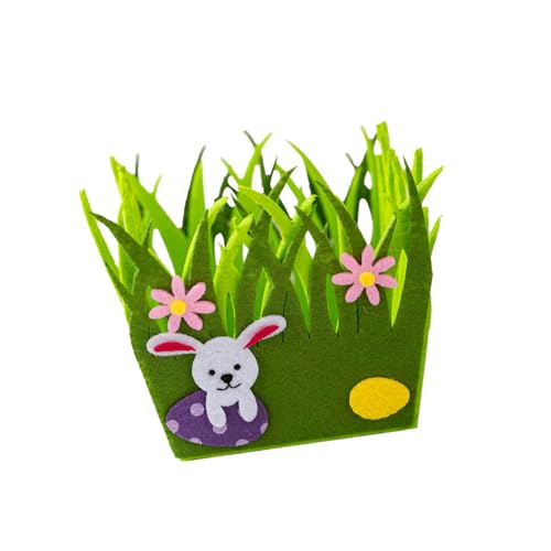 CHENZILIN Easters Decoration Nonwoven Fabric Basket Portable and Sturdy for Holiday Atmospheres for Craft Enthusiasts