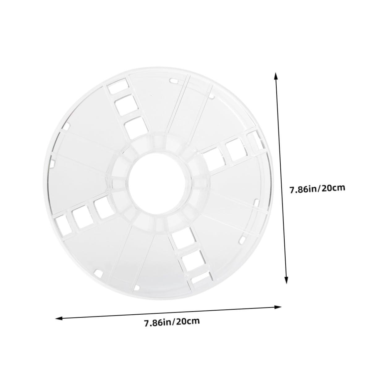 SEWACC Extension Cord Storage Reel Lightweight Plastic Wire Spool for Camping and Motorhome Tangle Design Durable and Cable Organizer Transparent Packaging