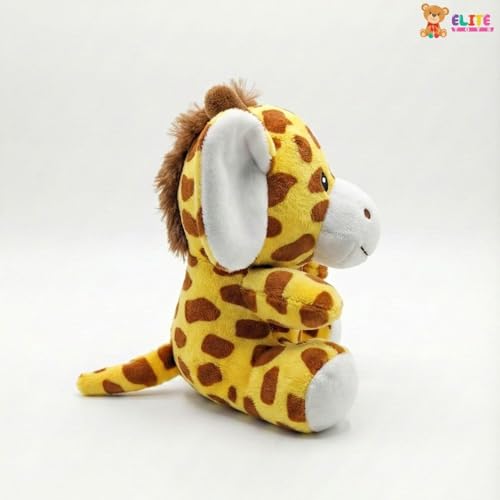 Image of ELITE CREATIONS Cute Giraffe Soft Toy 14 cm | Small Plush Giraffe Stuffed Animal | Soft Cuddly Toy for Kids Boys Girls | Baby Toy Gift Birthday Return Gift