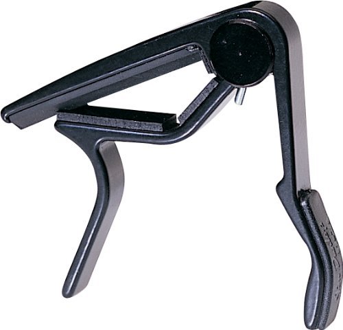 Mustang One Handed Trigger Guitar Metal Capo Quick Change For Ukulele, Electric And Acoustic Guitars (BK) 2