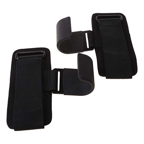 DEARLOYEA 2 peças de ganchos para levantamento de peso para exercícios físicos com barra horizontal