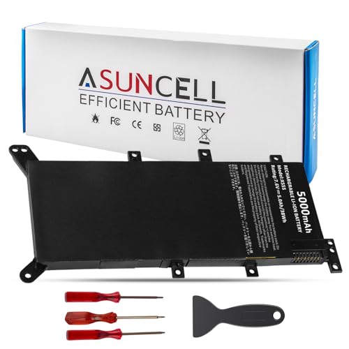 Image of ASUNCELL 38Wh C21N1347 Battery for Asus X555 X555LA X555LD X555LN A555L K555L Y583LD W519LD K555LD K555LA R556L VM590L 2ICP4 /63 /134, 7.6V 3-Cell