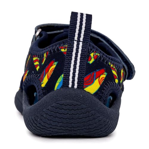 Image of Nautica Kids Water Shoes for Boys Girls Toddler Quick Dry Swim Shoes Aqua Socks Beach Pool Closed Toe Barefoot Summer Watershoes for Toddlers Size 5-12