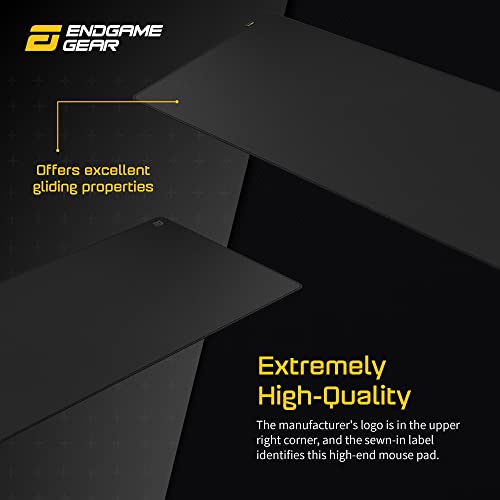 MPC1200 Cordura® Tappetino per Mouse da Gioco, 120 x 60 cm, in Tessuto Cordura®, Antiscivolo, Edizione Stealth, Colore Nero - Mousepad - Immagine 3