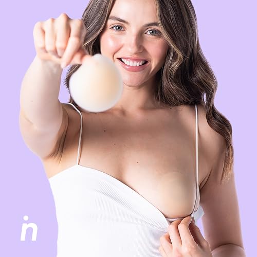 Image of NIPSKIN Nipple Covers for Women - Reusable Breast Petals - Medium & Plus Size - Bare It All Collection