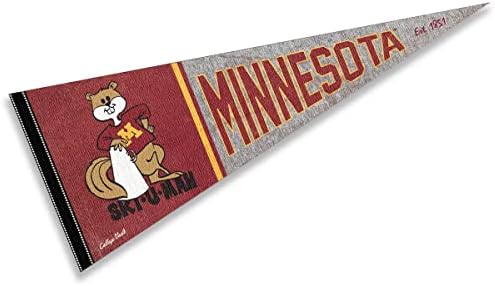 Minnesota Gophers Pennant Throwback Vintage Banner