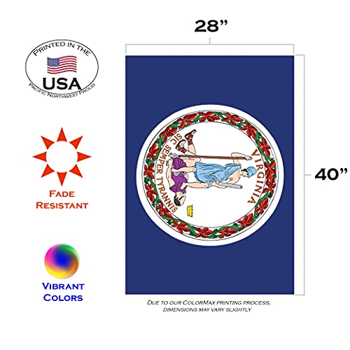 Toland Home Garden Virginia State Flag 28 X 40-Inch Decorative Usa-Produced House Flag #TOP1