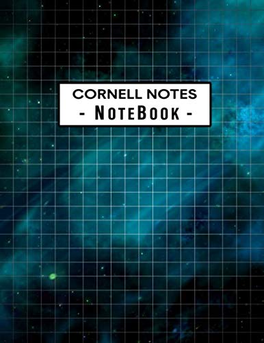 Cornell Notes Notebook: Graph paper quad ruled 4x4 Grid Note Taking ...