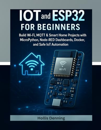 IoT and ESP32 for Beginners: Build Wi-Fi, MQTT & Smart Home Projects with MicroPython, Node-RED Dashboards, Docker, and Safe IoT Automation