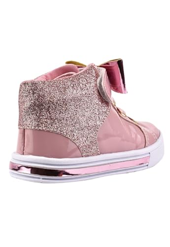 Genérico, Tenis Infantil Menina Cano Alto Estiloso Festa Escola Tamanho:23;Cor:Rosa