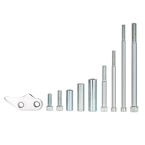 Kit de suporte alternador de alumínio polido Billet KKmoon para Ford SB 289 302 347