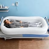 Aufblasbare Pflegebadewanne Bett 220x100cm Komplettset mit Pumpe Brause