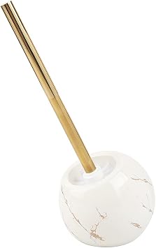Toilet Brush and Holder Set - Toilet Bowl Brush and Holder with Sturdy Bristles Bathroom Accessories Toilet Cleaner Brush for Bathroom White
