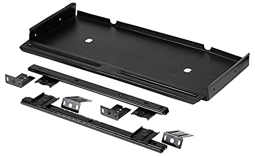 Bosney Metal Keyboard Tray Without Mouse Sturdy Under Desk Sliding Tray Durable Steel Construction Easy Installation Space Saving Design Perfect for Office Home Computer Workstation (1 Pcs)-image-49
