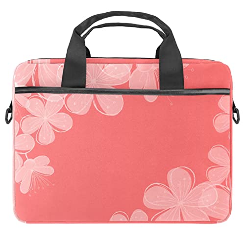Funda de portátil para evitar arañazos con estampado floral y correa ligera antideslizante