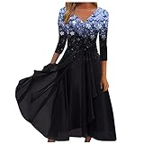 Kleid Damen, Maxi Kleider Herbst Leinenkleider Sweatkleid Bleistiftrock Knielange Kleider Das Kleine Schwarze Spanische Kleider Kleid Plissee Reserved Plisseerock(1-Blau, L)