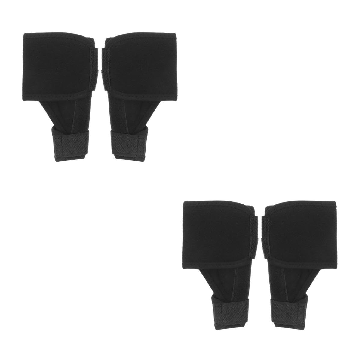 2pairs Big Splints and Separator Straps for Men and Women for Hallux Black