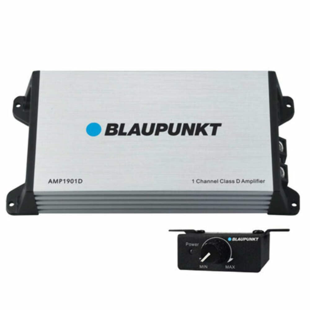 Blaupunkt AMP1901D Universal Car Speaker Amplifier Class D 1-Channel 2000 Watts Max Power