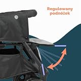 BAMBISOL - Podwójny wózek kombinowany & Gr0+ dla bliźniaków od urodzenia - 4 podwójne koła - Czarny szary