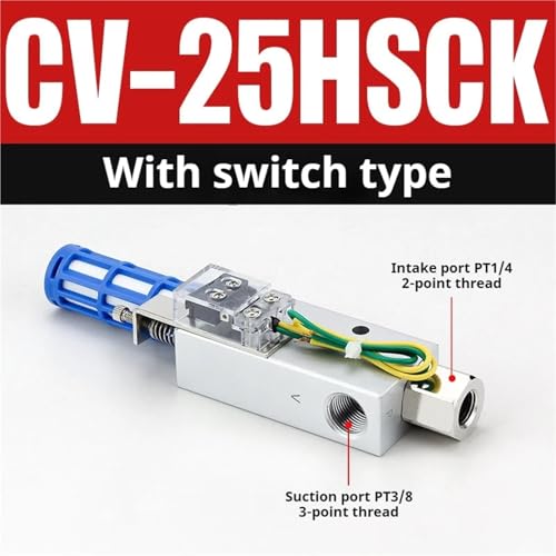 Générateur de vide CV-25HSCK vanne de débit pneumatique réglable - 2