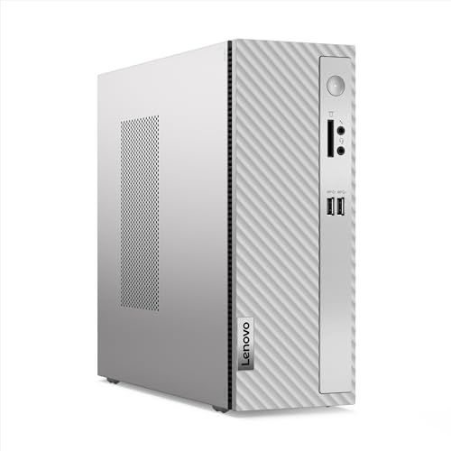 Lenovo IdeaCentre 3 7.4L Desktop PC, AMD Ryzen 5 5600H, 8GB RAM, 512GB SSD, Windows 11 Home, Mineral Grey, USB Calliope Keyboard and Mouse - Image 3