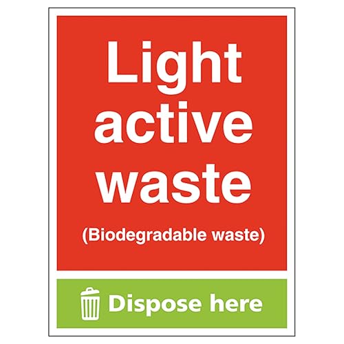 Panneau de sécurité active waste en plastique rigide 300x400 mm
