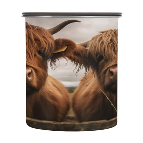 Envase para café ATTX acero inoxidable 900ml con tapa hermética