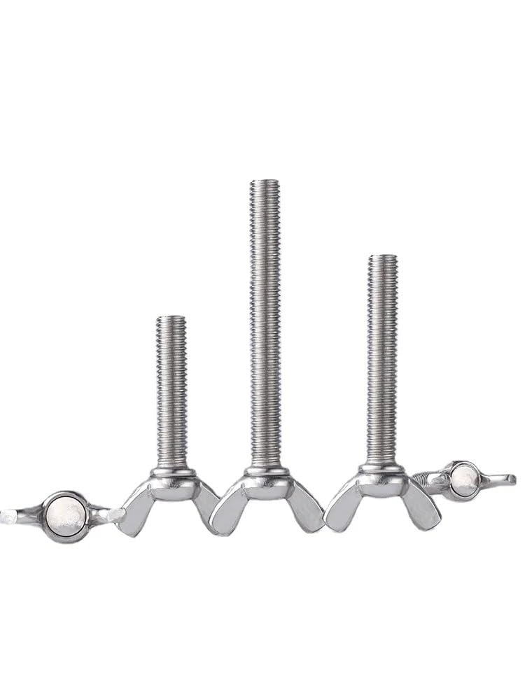 12x M4x8mm Daumenschrauben Für PC Gehäuse - Gerändelte Alu Schrauben Silber