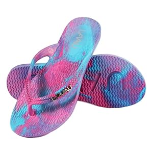 LAVAU Women Waterproof Flip Flops, Shower & Water No-Slip Sandals for Pool and Beach