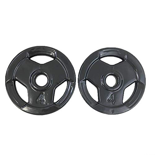 Anilha Sport Emborrachada Furo Standad Ahead Sports 4kg Preta
