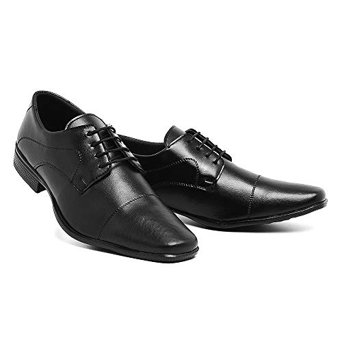 Sapato social tie preto cadarço Slin Tamanho:39