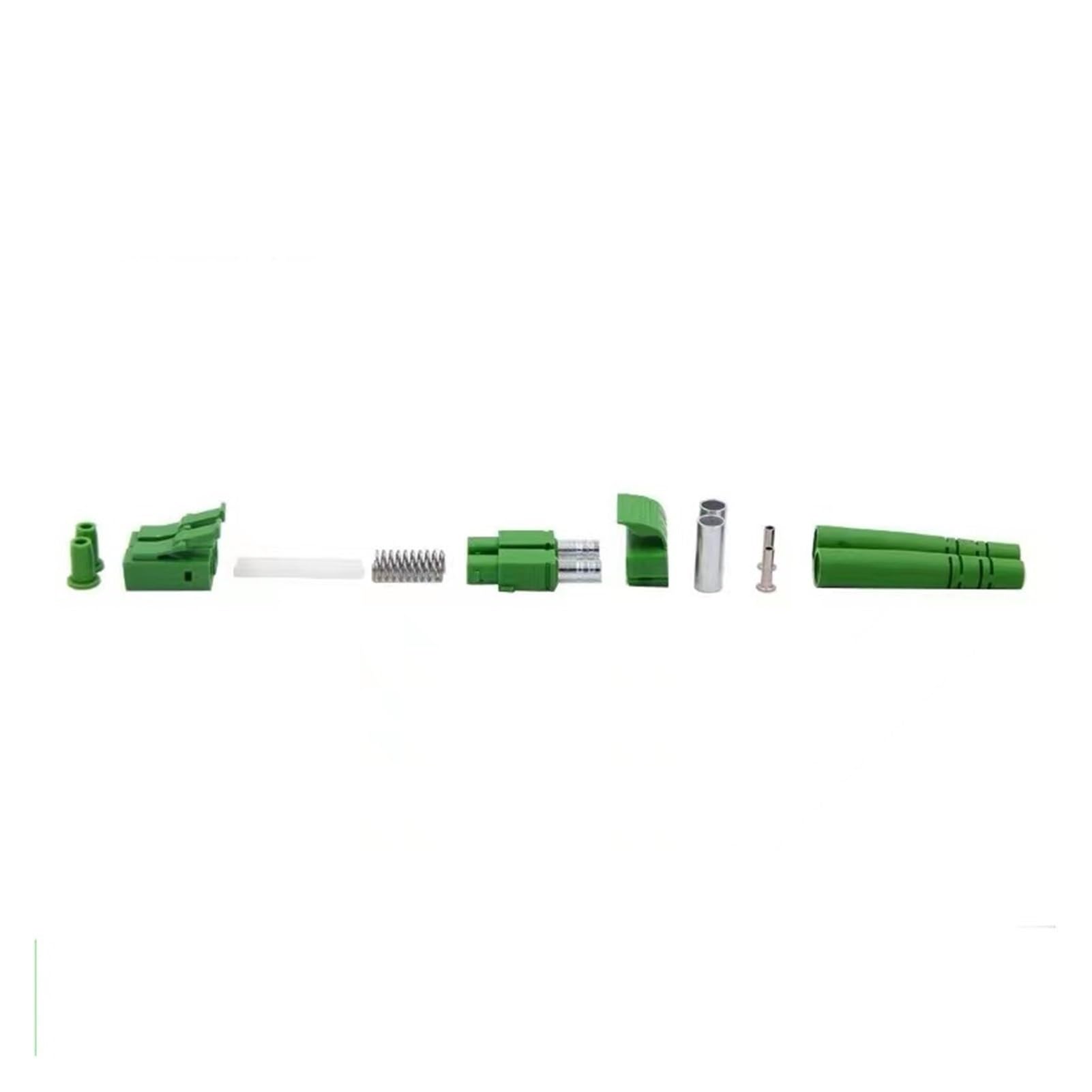 Lot de 200 connecteurs de fibre optique duplex LC/A OM3 3,0 mm 2,0 mm Dual Core SM MM LC/A partie FTTH Accessoires Virole en céramique (bleu 3.0 sans virole)