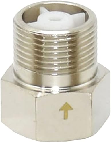 Miniatura 6 de Válvula de retención de rosca plateada de 34 pulgadas, conector de válvula de 1 vía roscado macho hembra de latón, adecuado para tanque de agua,