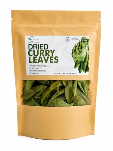 Dried Curry Leaves 0.4 Oz (11.34g) premium grade air fresh leaf whole | Aromatic and Distinctive Flavor With All the of Fresh Kari Patta Gluten Free Naturally Herbs Groceries with Flavors Asian Food Indian Spices Pure - Tray Cury Herb to all Natural Kadi Leaf Karuvepillai Dry Non-irradiated Vegan free| NON-GMO (0.4) fresh