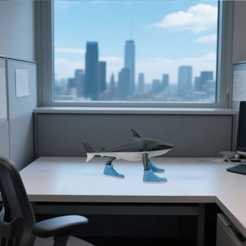 Tralalero Tralala Toy Shark Sneaker Decor - 5.1" Lightweight Art for Gaming Rooms, Streetwear Shelves & Car Dashboards (2Pcs 60g, Retro Design)4