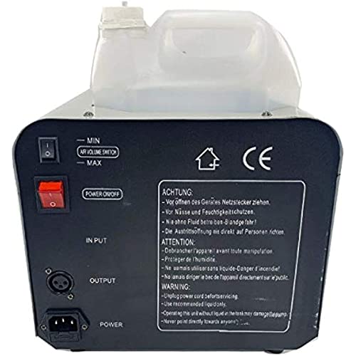 Máquina portátil de nieve artificial, 1500 W, para interiores y exteriores, ideal para escenarios, DJ y fiestas, con control remoto miniatura 4