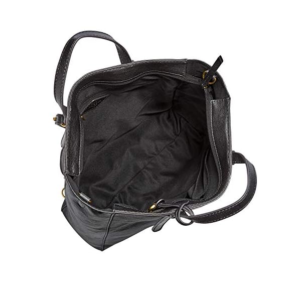 Fossil Women's Camilla Leather Convertible Backpack Purse Handbag, Black (Model: ZB7517001)