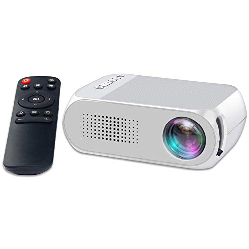 Mini Projector, Lejiada Portable Projector, 1080P Home Video Projector for Kids, Outdoor Movie Projector,Compatible with TV Stick, HDMI, USB, Micro SD, AV, Laptop