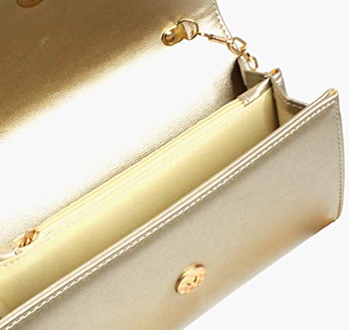 Image of Clutch Purse Evening Bag for Women,Envelope Handbag With Detachable Chain | With Detachable Chain