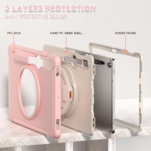 Coque antichoc Samsung Tab S8 protégeant l'écran des chutes