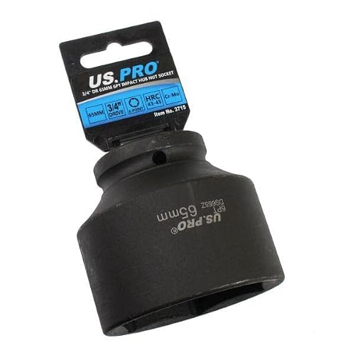 Us Pro Tools 65Mm 3/4" Dr 6 Point Impact Hub Nut Socket 3715