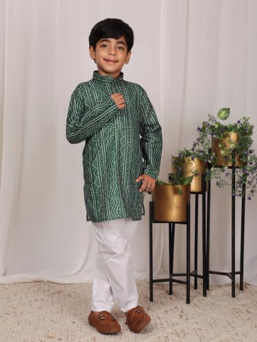 Image of Pro-Ethic Style Developer Kids Boys Kurta Pyjama Set, Festive, Ethnic Wear Set, Cotton, Striped Print (S-295)