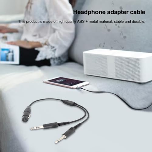 Cable adaptador de headset aviación conector XLR a doble plug GA miniatura 5