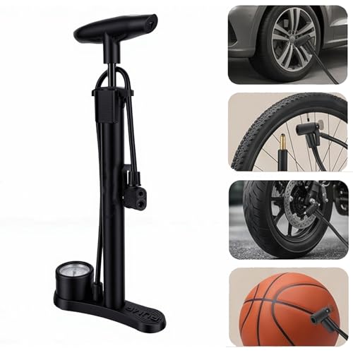 Bomba de piso para bicicleta inflador multifuncional para coche 3