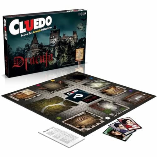Winning Moves Cluedo Dracula - Jeu de société Famille pour 2 à 6 Joueurs - Jeu De Plateau 8+ Ans - Jeux De Logique - Cluedo Francais