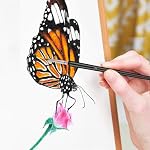 11 Pcs Detail Paint Brushes Set, fine Miniature Paint Brush for Detailing, Tiny Paintbrushes for Art Acrylic, Watercolour, Model, Nail, face