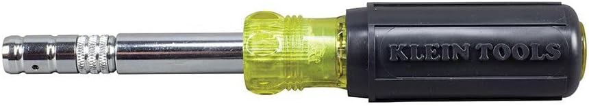 Klein Tools 32596 Multi-Bit Screwdriver/Nut Driver, Magnetic 8-in-1 HVAC Slide Drive Tool with Hex, Phillips, Schrader Bits, Nut Drivers - Image 7