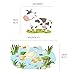DECOWALL DW-1403 Field of Animals Kids Wall Stickers Wall Decals Peel and Stick Removable Wall Stickers for Kids Nursery Bedroom Living Room décor