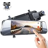 img_ドライブレコーダー ミラー型 前後カメラ1080P 340度広角 7インチタッチパネル【バックカメラ