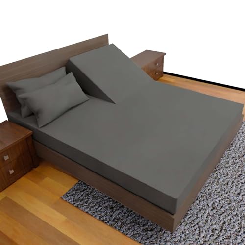 ROYAL BLISS TOP Split King Royal Collection 1900 Egyptian Cotton Bamboo Quality Bed Sheet Set with...
